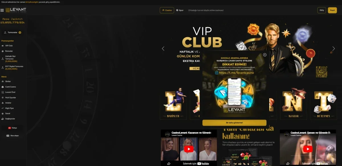 Casino Levant ekran görüntüsü